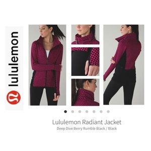 Lululemon Radiant Jacket Berry/Black Size 4